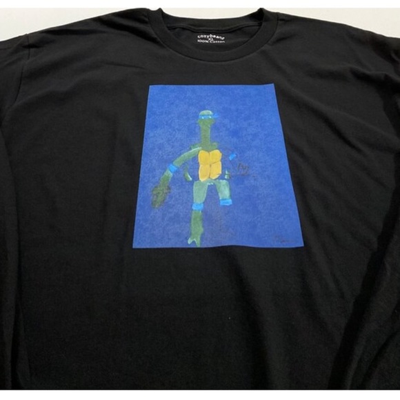Art On Fabric Ninja Turtles Long Sleeve Crewneck - Picture 2 of 5